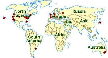 Map of mirror sites.